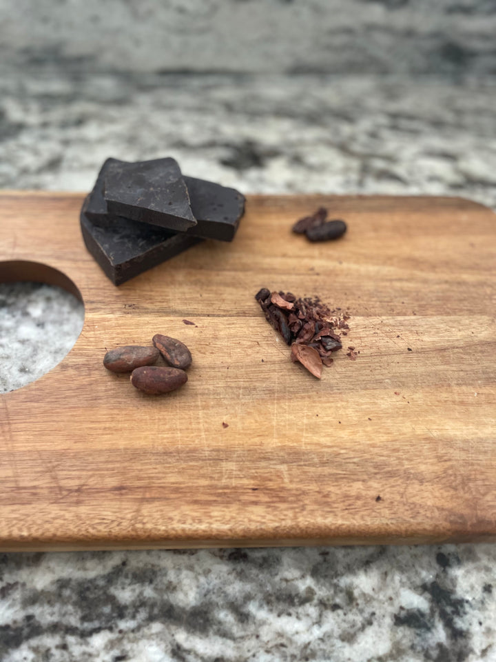 mayacacao blend is a drinking chocolate that provides many health benefits and uses. Benefits: lowers risk of heart disease, improves cardiovascular health, neuroprotective, boosts immune system, creativity, mood, athletic enhancer, heart opener  