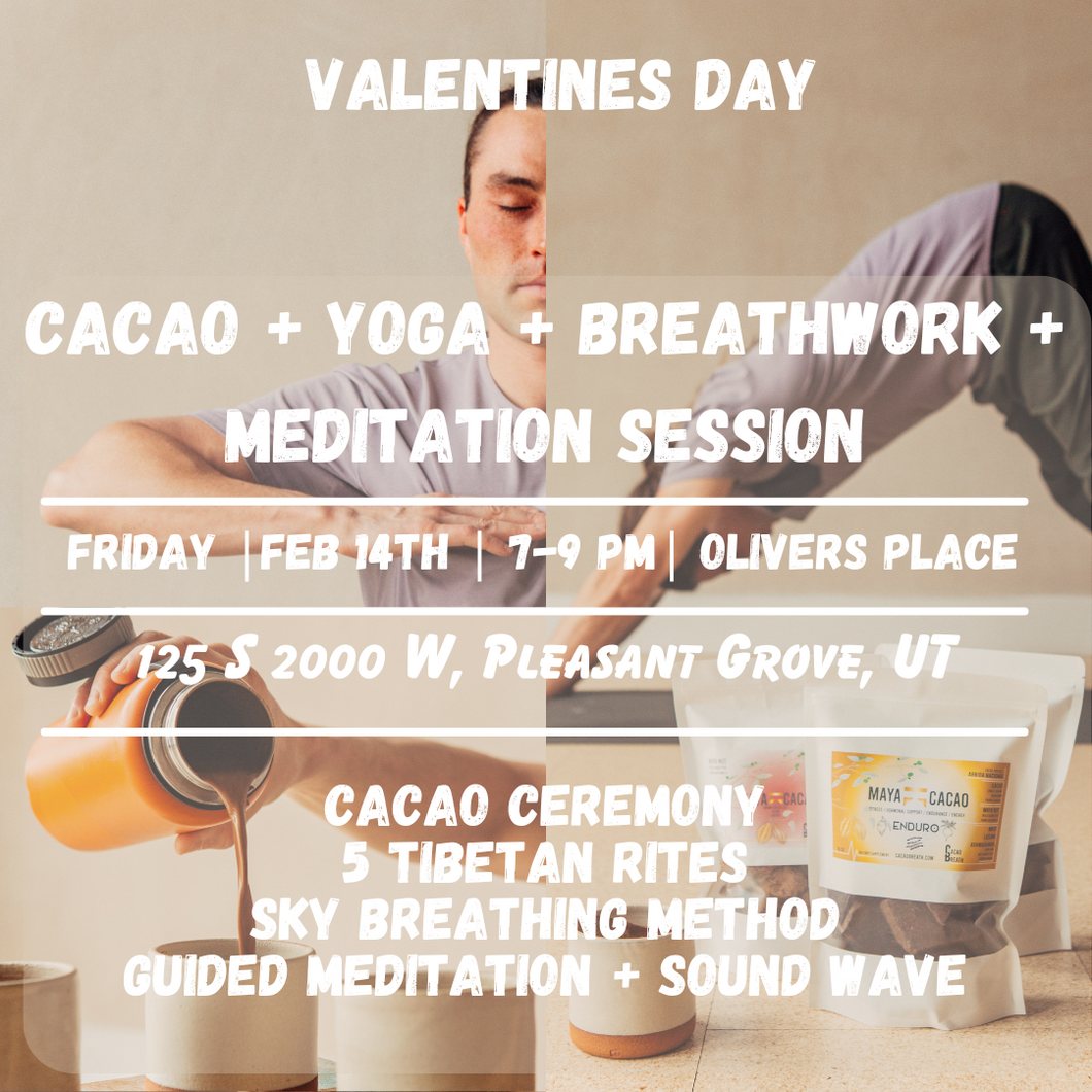 Valenties Day Cacao + Yoga + Breathwork + Meditation Session